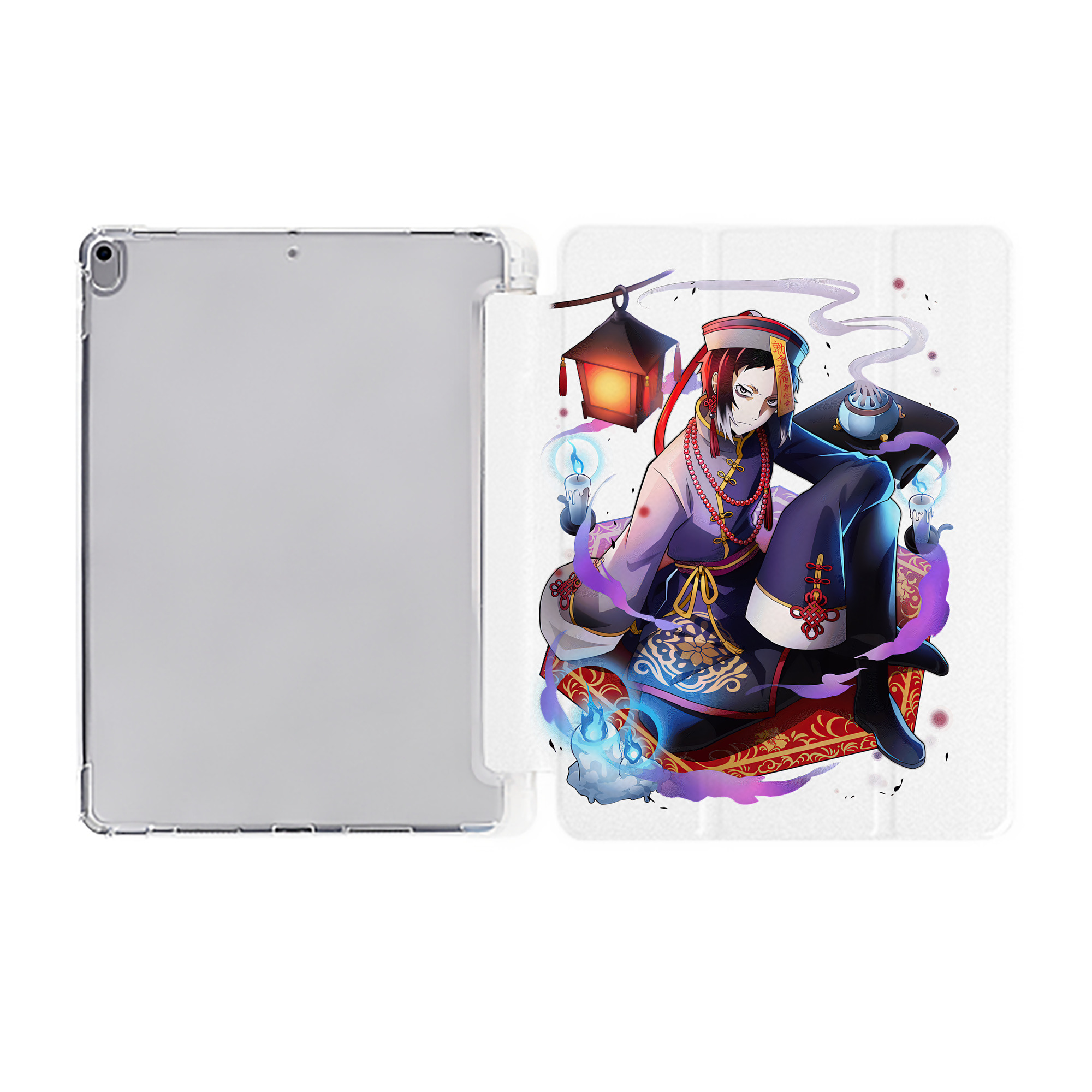 （画像用） 文豪ストレイドッグス Bungo Stray Dogs IPad ケース ペン収納付き 三つ折りスタンド PUレザー×シリコン 対応機種9.5/10.5/10.9インチ